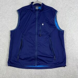 Little Donkey Andy Softshell Vest Mens XXXL Navy Blue Full Zip Gorpcore Hiking